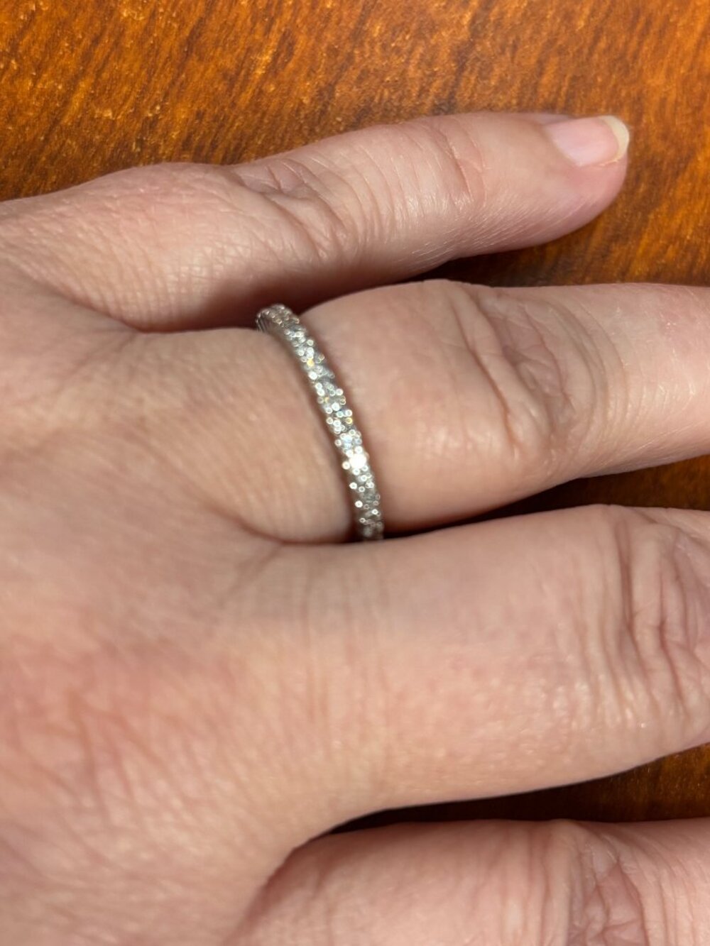 ZALES 1/2 cttw Diamond Eternity Band, 14k WG with Lifetime Protection Plan - Picture 2 of 9